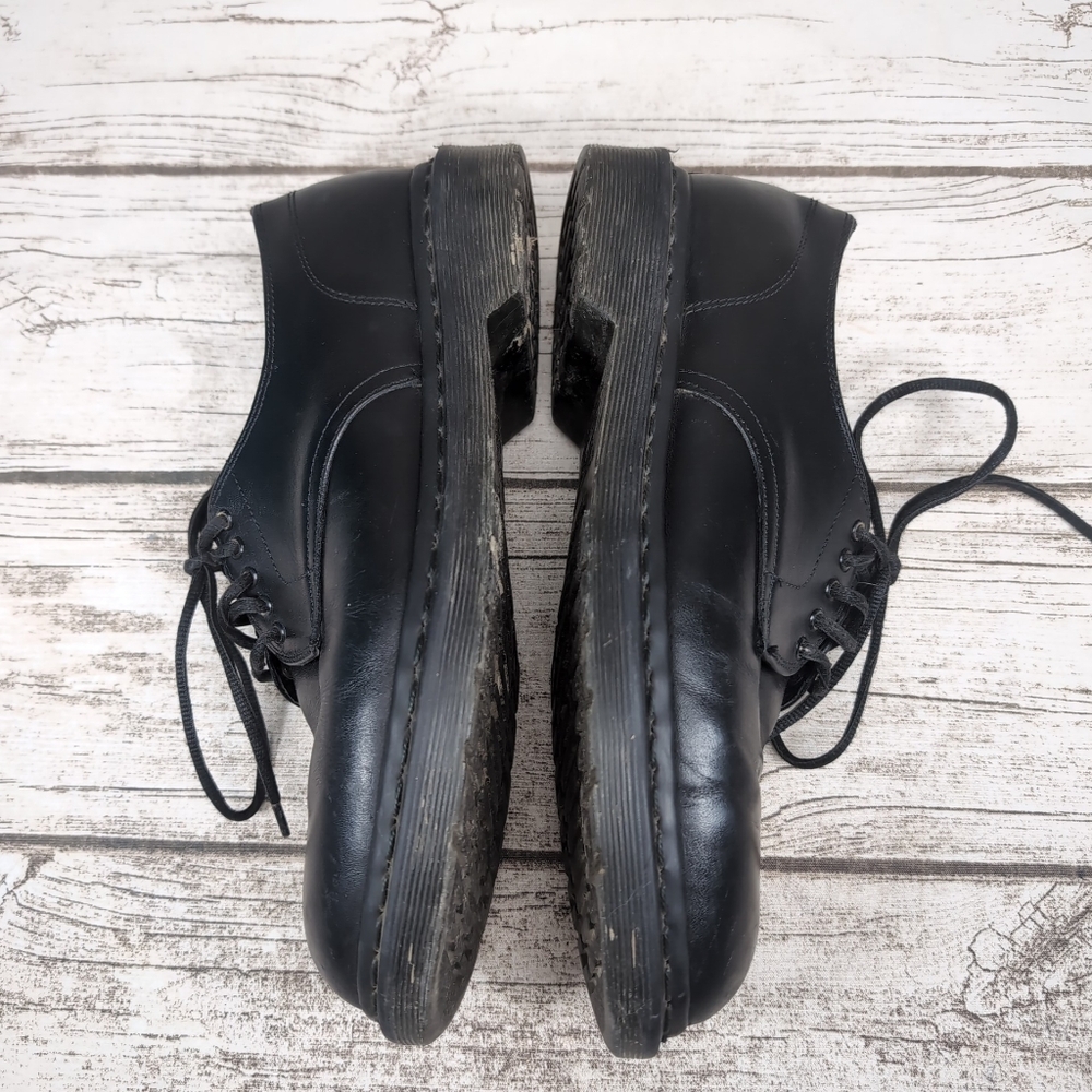 Vintage Dr Martens Black Leather Lace Up Oxford Shoes Men Size 8 - Picture 6 of 11